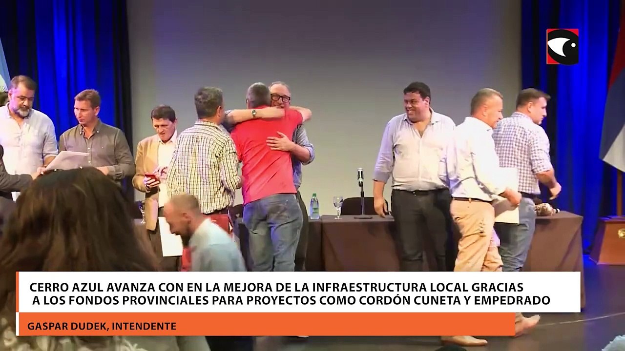 Cerro Azul avanza con en la mejora de la infraestructura local gracias a los fondos provinciales para proyectos como cordón cuneta y empedrado