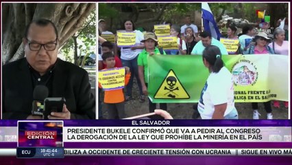 Pdte. Nayib Bukele solicitará al congreso la anulación de la ley que prohíbe la explotación minera