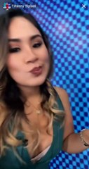 Tifanny Tipiani modelando su outfit El Dominical Panamerica TV - Live TikTok