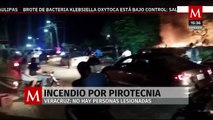 Reportan explosión por pirotecnia en Isla, Veracruz