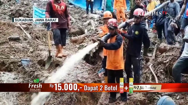 Tim SAR Petakan 4 Titik Korban Tertimbun Longsor di Sukabumi