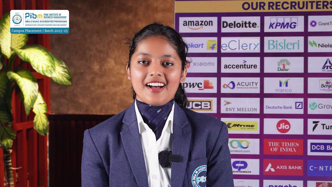 Batch 2023-25 Placements - Ms. Richa Singh at eClerx   PIBMPune