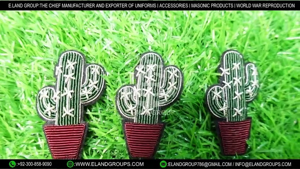 Handmade Fashion Bullion Brooch, brooches pin, Fashion Bullion Wire Embroidery