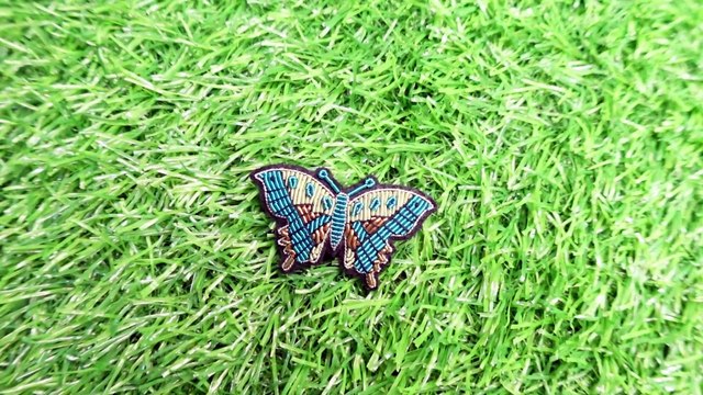 Fashion Brooches Butterfly Embroidery, Custom Embroidered brooch pin, Bullion Brooch Suppliers