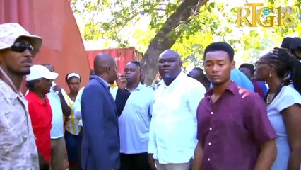 Kòdonatè jeneral PNCS la Me. Kevenot Dorvil vizite depo antrepozaj PNCS nan "Gérald Bataille"