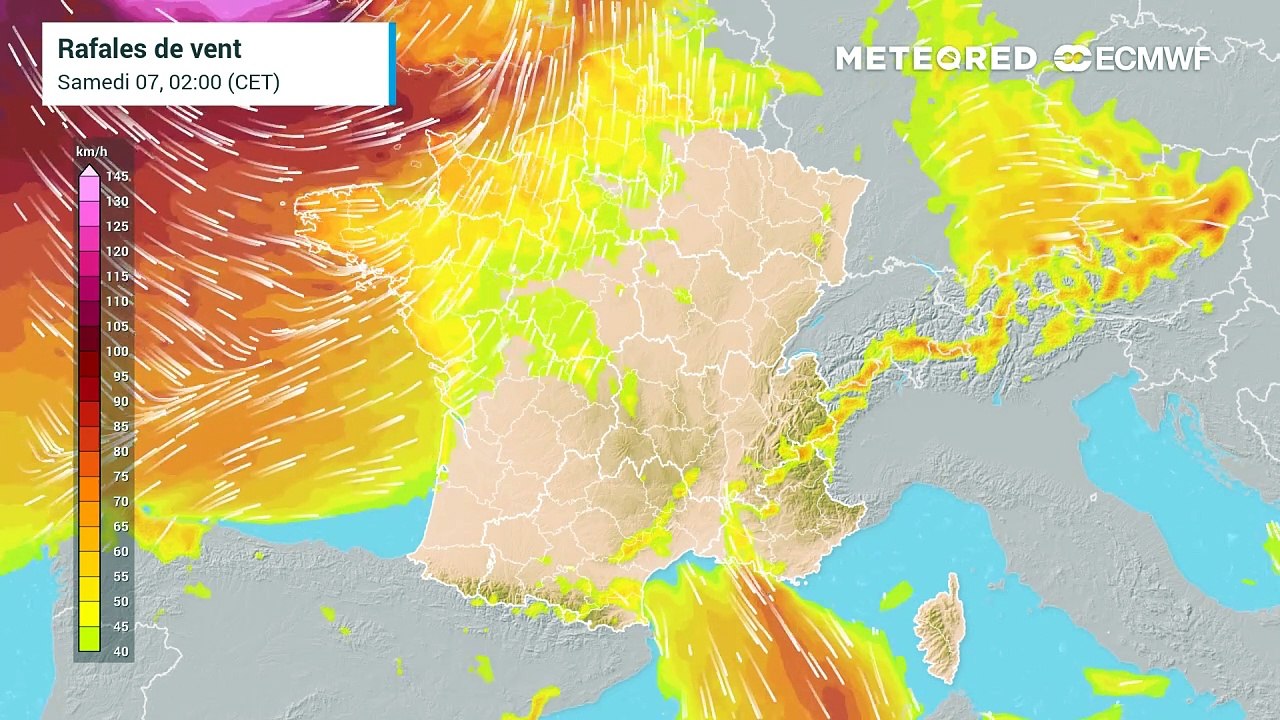 Tempête Darragh : violentes rafales de vent et neige en France !