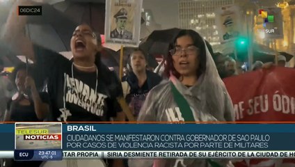 Pueblo brasilero rechaza violencia racista por parte de la policía militar