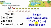 Toán lớp 2 - Bài 4 Hơn, kém nhau bao nhiêu || DINOTECH