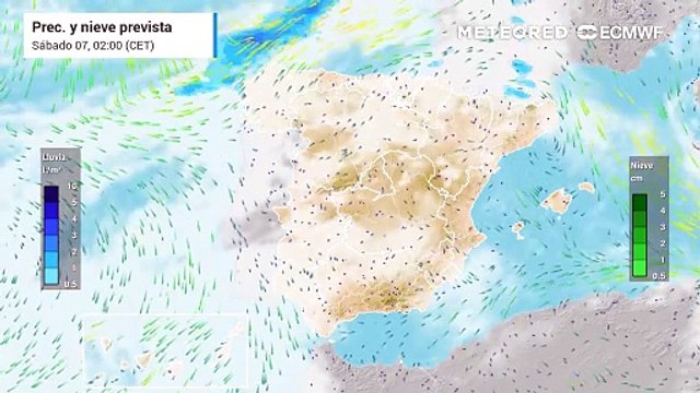 Predicción de nevadas para los próximos días