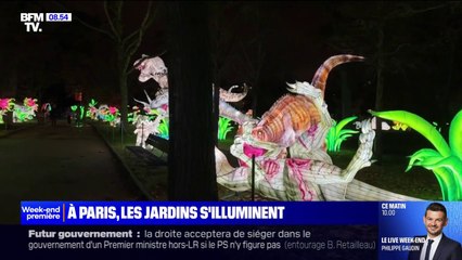 Paris: au Jardin d'acclimatation, des dinosaures illuminés pour attirer un nouveau public