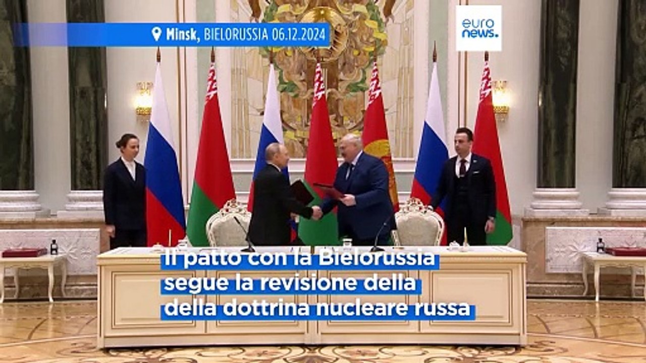 Putin firma un trattato di sicurezza con la Bielorussia per il possibile uso di armi nucleari