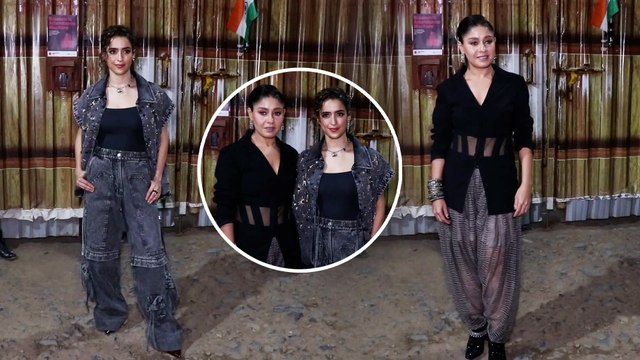 Gorgeous Girls: Sunidhi Chauhan & Sanya Malhotra Spotted At The Sets Of Bigg Boss 18 | Salman Khan