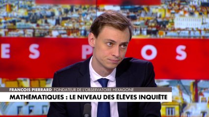 «La France est le pire pays d’Europe» en mathématiques, selon François Pierrard