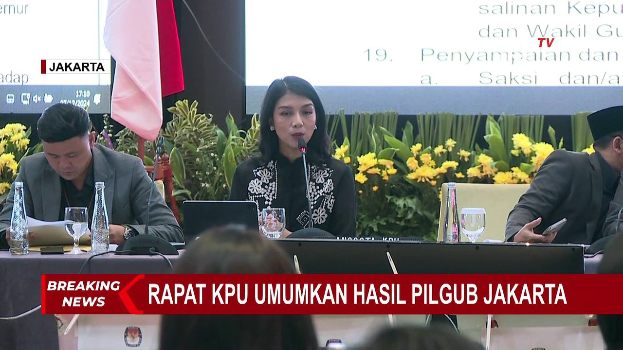 [FULL] Tata Tertib Rapat Pleno KPU, Siap Umumkan Hasil Pilgub Jakarta 2024