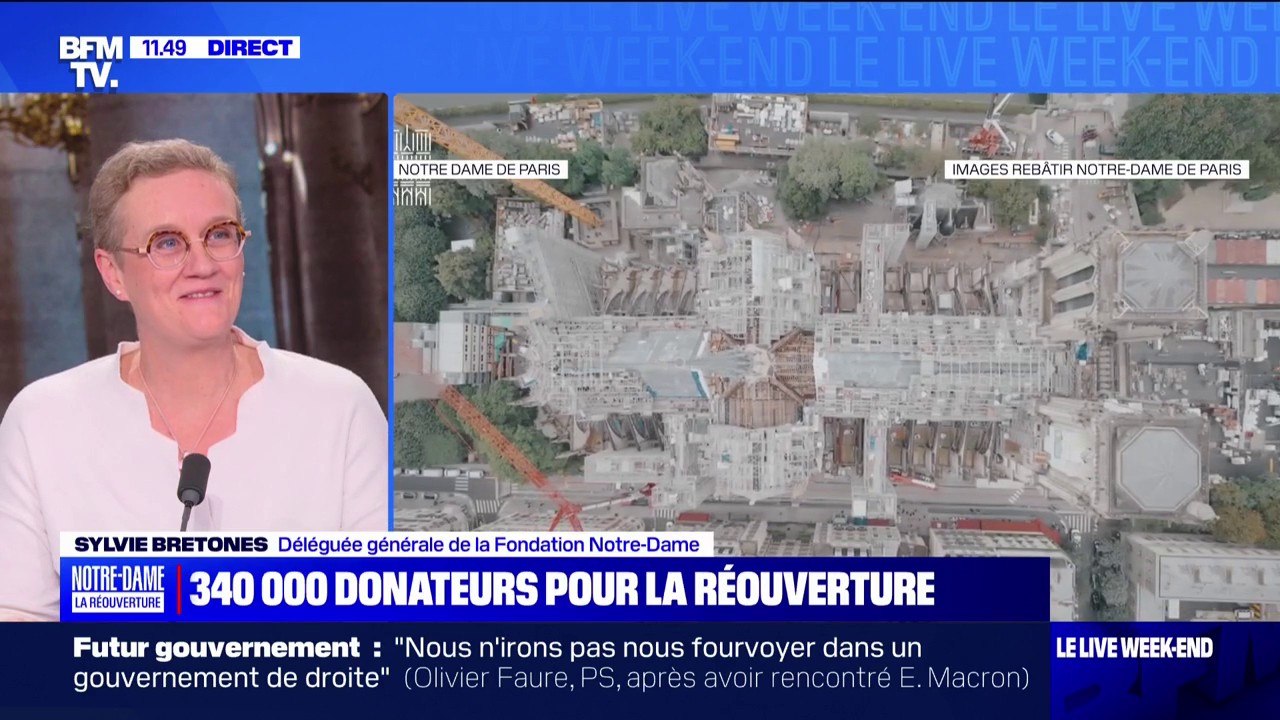 Sylvie Bretones (Fondation Notre-Dame): "Des personnes de 150 pays différents ont donné pour la reconstruction de Notre-Dame"