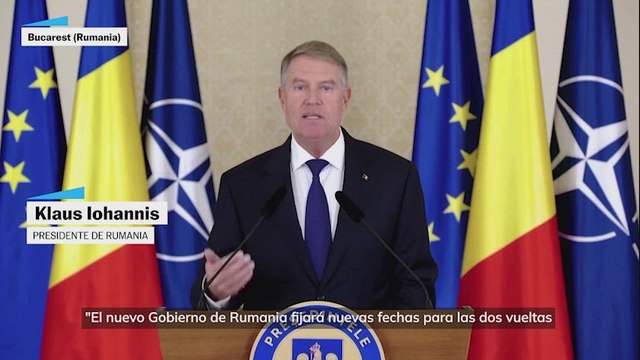 Presidente Iohannis de Rumania: El nuevo gobierno fijará nuevas fechas para las elecciones presidenciales