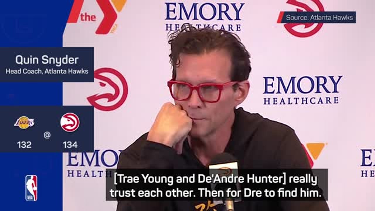 Snyder praises Young after he hits game-winner against the Lakers