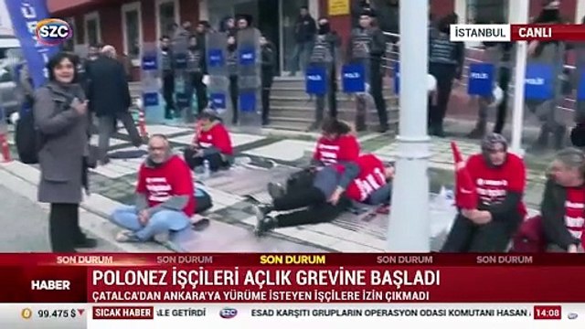 Polonez işçileri açlık grevine başladı