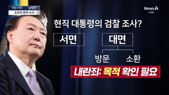 [아는기자]‘탄핵’ 무관…초유 현직 대통령 수사