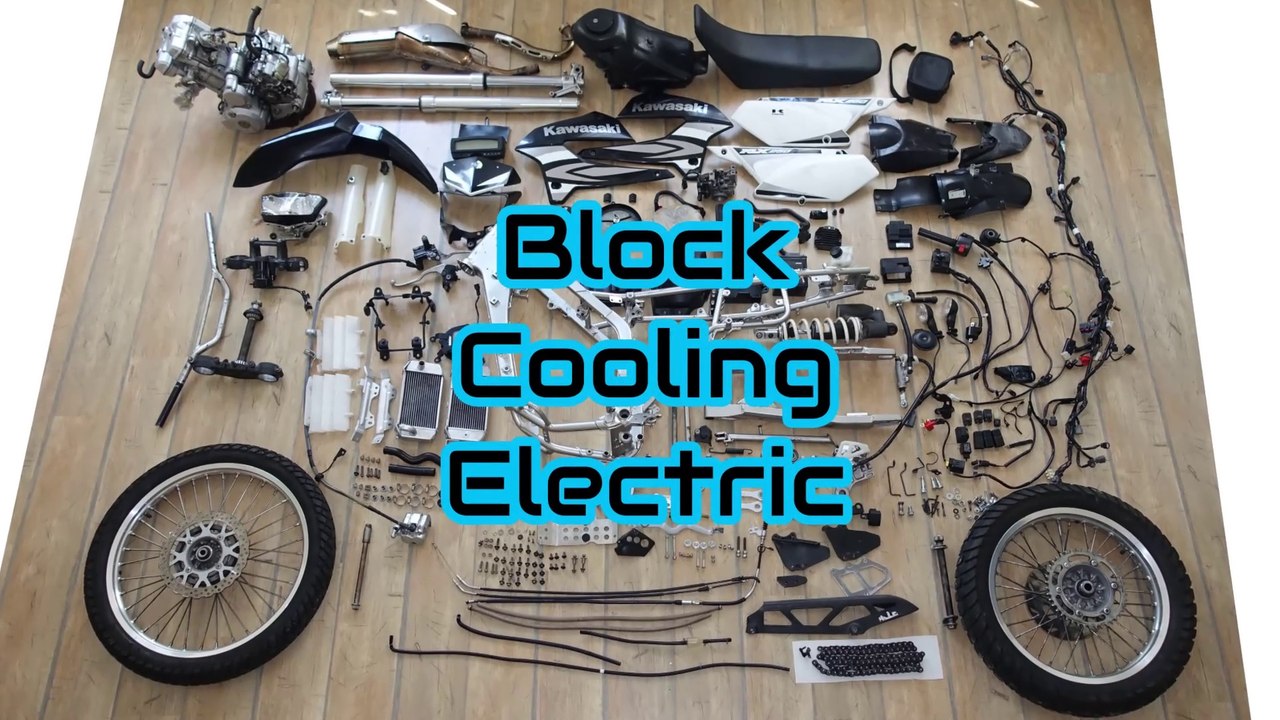 Weight of a Motorcycle engine EP1: Block, Cooling, Bearing, Electric  Kawasaki KLX 250/300