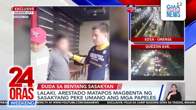 Lalaki, arestado matapos magbenta ng sasakyang peke umano ang mga papeles; 3 babae, 1 lalaki timbog sa pagbebenta ng nakaw na sasakyan | 24 Oras Weekend