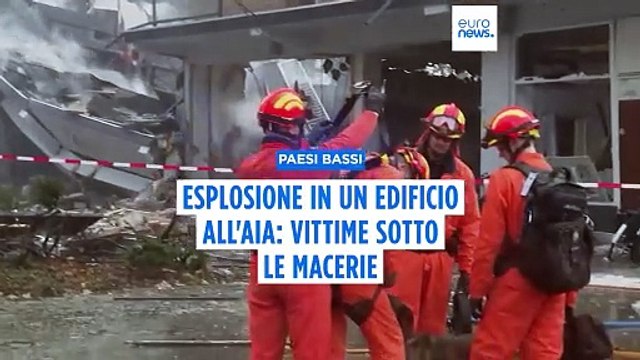 Paesi Bassi: esplosione in una palazzina all'Aia, vittime sotto le macerie