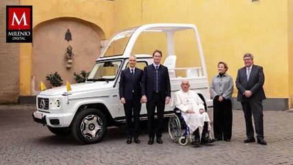 Así es el papamóvil eléctrico entregado por Mercedes-Benz al Papa Francisco
