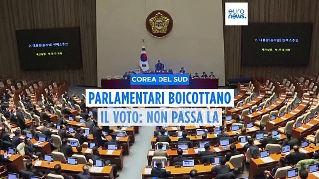 Corea del Sud: non passa la mozione di impeachment per Yoon