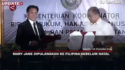 Yusril Ihza Mahendra Pastikan Mary Jane Veloso Dipulangkan ke Filipina Sebelum Natal