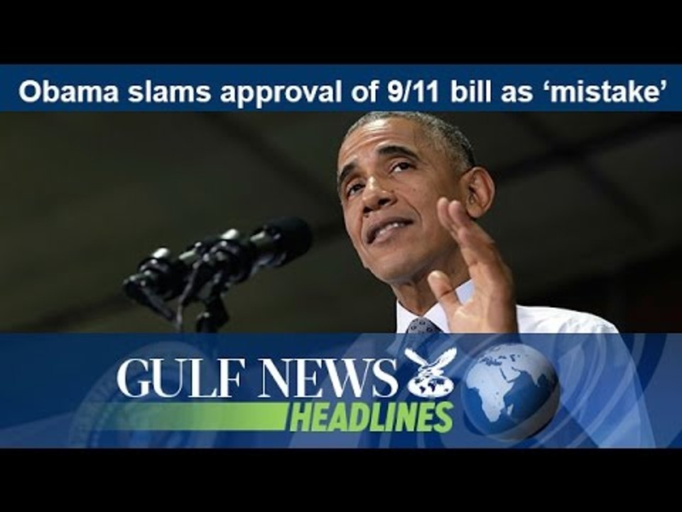 Obama slams approval of 9/11 bill as ‘mistake’ - GN Headlines