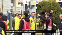 Fenerbahçeli taraftarlar Beşiktaş derbisi için yola çıktı