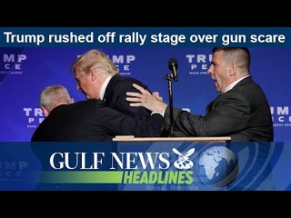 Donald Trump rushed off rally stage over gun scare - GN Headlines