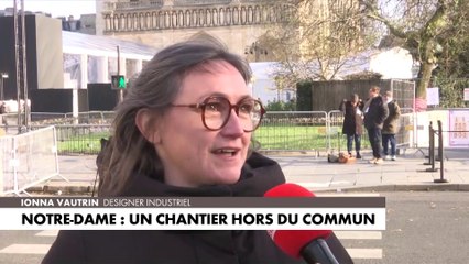 Ionna Vautrin présente les lignes des nouvelles chaises qui seront placées dans Notre-Dame