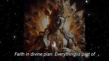 "Faith in Divine plan" Shri Krishna sayings