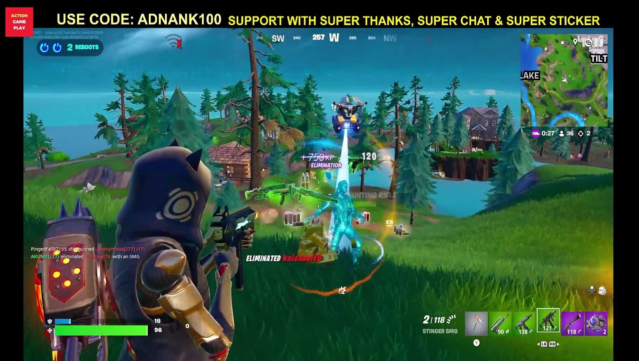 5 Awesome Eliminations Compilation - Fortnite Reloaded