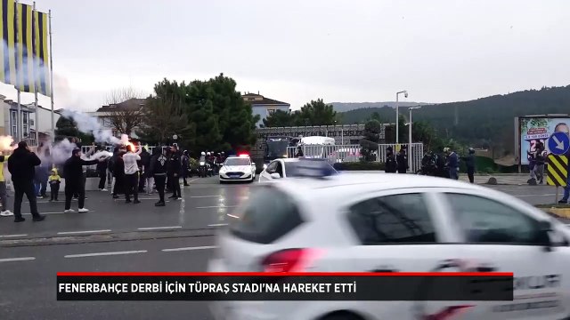 Fenerbahçe, Beşiktaş derbisi için Tüpraş Stadı'na hareket etti