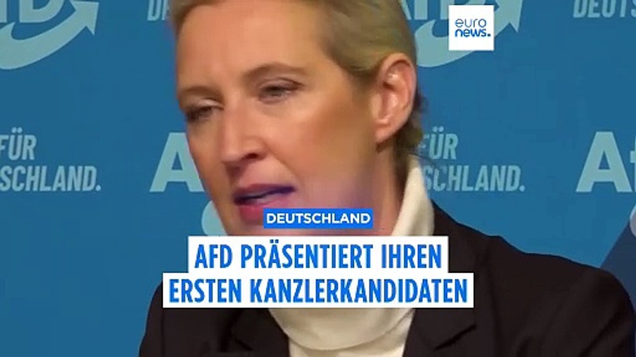 AfD nominiert Alice Weidel als Kanzlerkandidatin