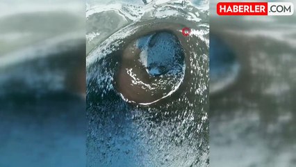 Meke Gölü'nün Kar Manzarası Dron ile Görüntülendi