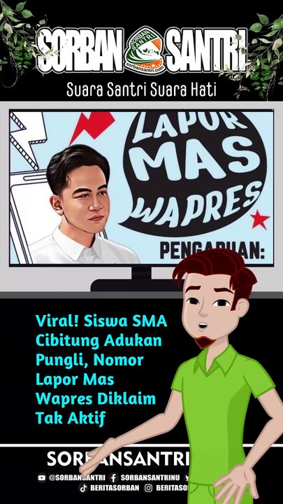 Viral! Siswa SMA Cibitung Adukan Pungli, Nomor Lapor Mas Wapres Diklaim Tak Aktif
