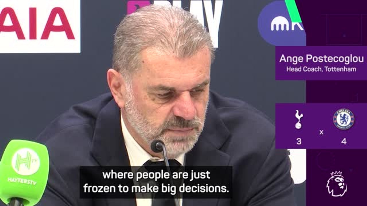 Referees don't want to make big decisions - Postecoglou