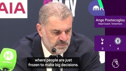 Referees don't want to make big decisions - Postecoglou