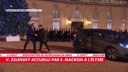 Réouverture de Notre-Dame : Volodymyr Zelensky arrive à son tour à l'Elysée