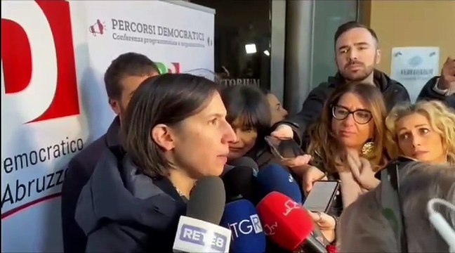 Schlein a Pescara: Felice di tornare in Abruzzo, ecco le priorit? del Pd . E su Gaza: Continuiamo a chiedere il cessate il fuoco