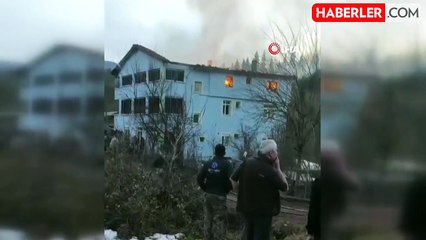 Bartın'da 3 Katlı Evde Yangın Paniği