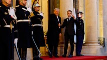 Trump accueilli par Macron à l'Elysée