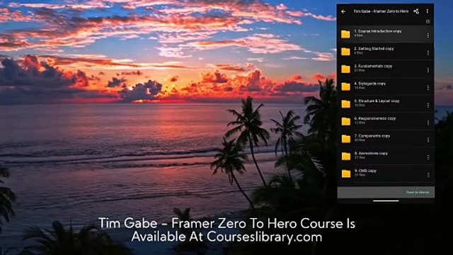 [GET]Tim Gabe Course Framer Zero To Hero download