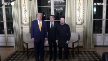 Trilaterale tra Macron, Trump e Zelensky