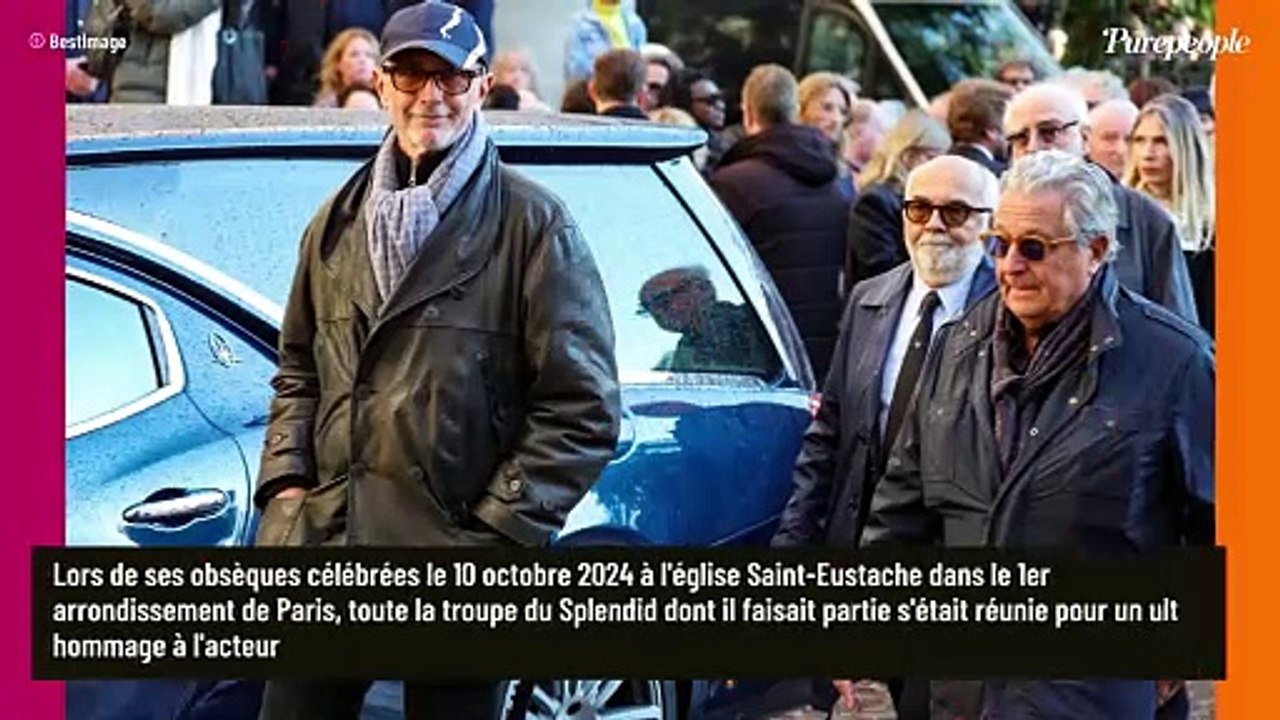 Thierry Lhermitte explique l'ultime cadeau offert à Michel Blanc par la troupe du Splendid : "on a fait une gerbe avec marqué..."