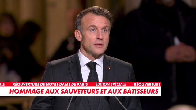 Emmanuel Macron exprime la «gratitude de la Nation française» pour la reconstruction de Notre-Dame