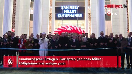 Cumhurbaşkanı Erdoğan, Gaziantep'te kütüphane açılışı yaptı